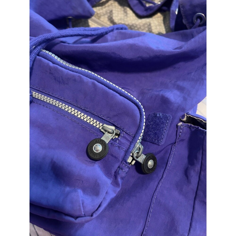 Kipling Joetsu Backpack With Monkey In French Blue - image 6